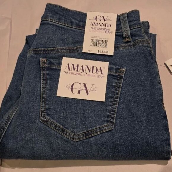 Women's Gloria Vanderbilt Amanda Classic Jeans Color: Grand Rapids Size: 4 SHORT - Picture 2 of 4